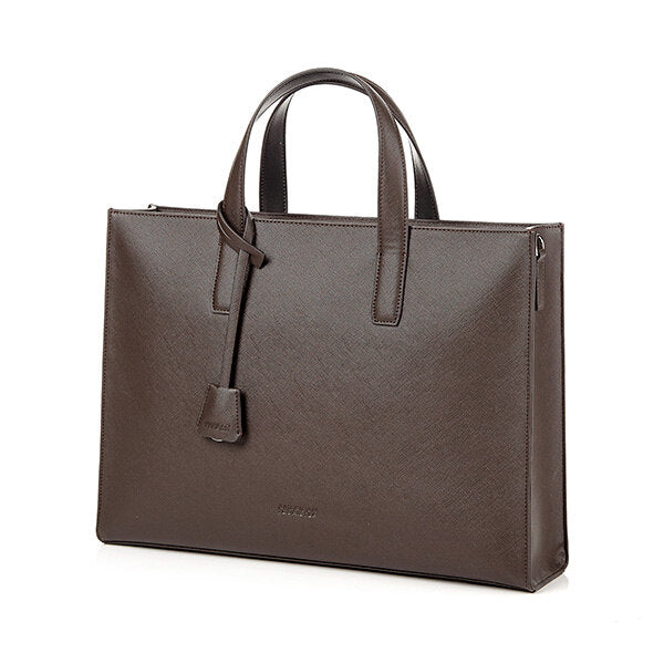 AmericanTourister RONAN Leather Briefcase DARK BROWN HV813001
