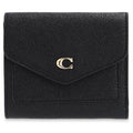 Coach Wynn Logo Plaque Threefold Leather Wallet C2328 LIBLK686268