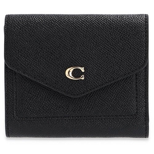 Coach Wynn Logo Plaque Threefold Leather Wallet C2328 LIBLK686268