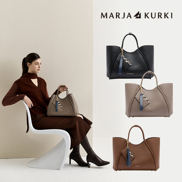 MARIECURRI TOGO Leather Large Tote Bag