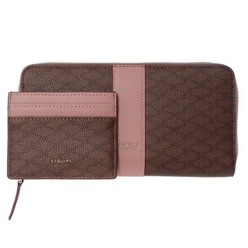 Miscellaneous EsquireCollection EOEFPR884PL Women's Zipper Long Wallet 884687134