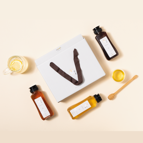 Other [Kkullol] Naturally Infused Domestic Honey Gift Set (Acacia + Wildflower + Chestnut 300g each,