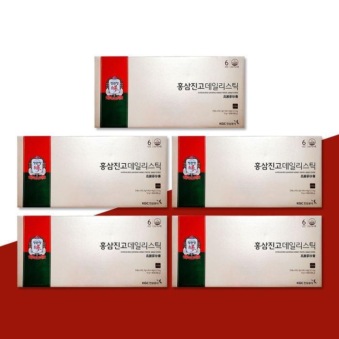Zingzhang Ginsengjin Daily Stick 10g x 30 sachets × 5 boxes (75 days) with shopping bag