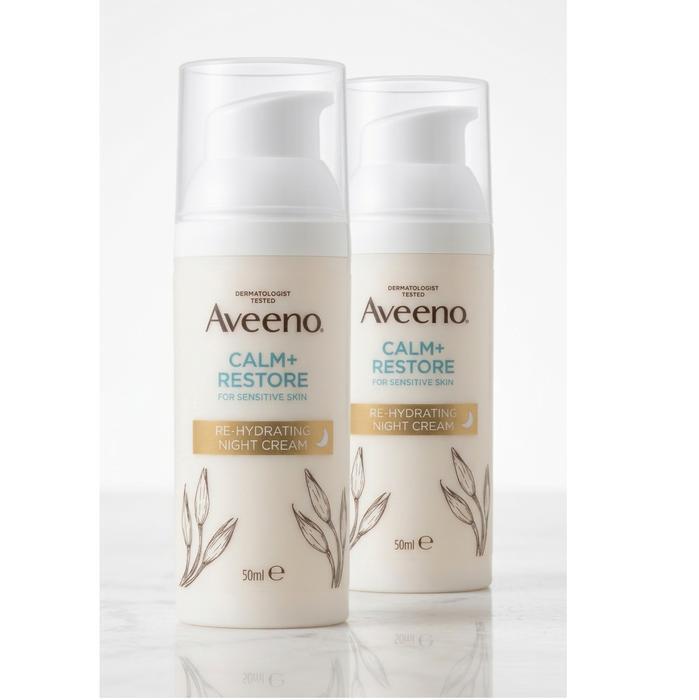 Amino Rehydrating Oat Night Cream 50ml 1+1 Total 2 Pieces Calming Barrier Hydration (49422046)