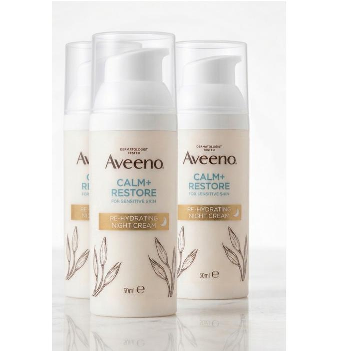 Amino Rehydrating Oat Night Cream 50ml x3 Calming Barrier Hydration (49422083)