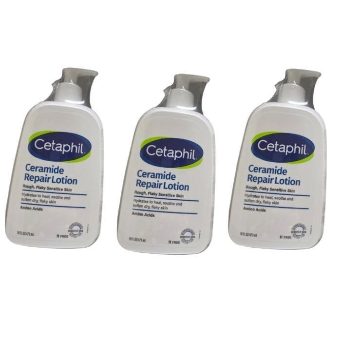 Thetafil Ceramide Repair Lotion 473ml x3 Faces Body Achieves Refreshing and Smooth Skin (47374199)