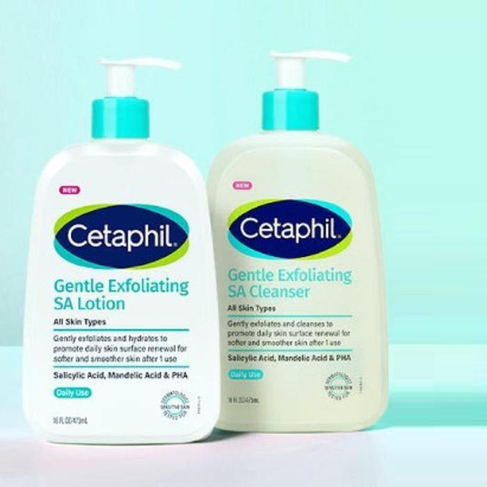 Thetafil SA Gentle Lotion 473ml + Body Wash 473ml For Cornification Removal and Chickpox Skin