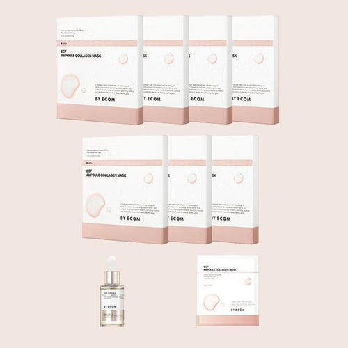 AHC Biakcom EGF Collagen Mask Gel Pack 5pcs x 7boxes + 1pc total 36pcs Ampoule1 (49420595)