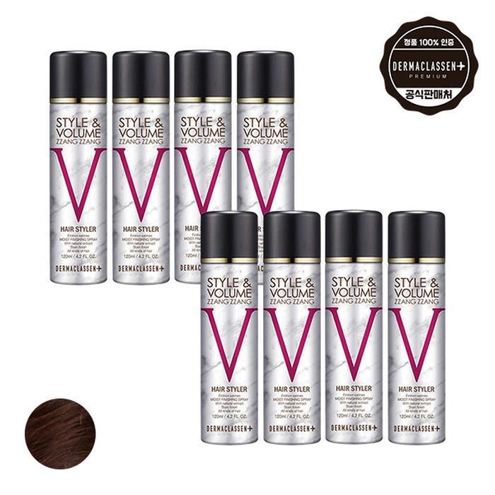 Dermaclase Style&Volume Jjangejang Black Hair Soup Layer Natural Brown 120ml x8 (12378796)