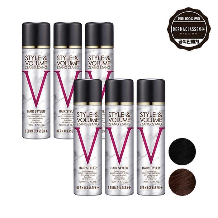 Dermaclean Style&Volume Jingzhang Black Hair Mask 120ml x3 + Natural Chestnut (12378806)