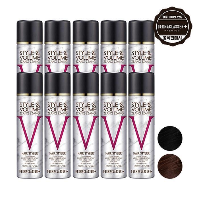 Dermaclease Style&Volume Zipzip Black Hair Mask 120ml x5 + Natural Chestnut (12378812)