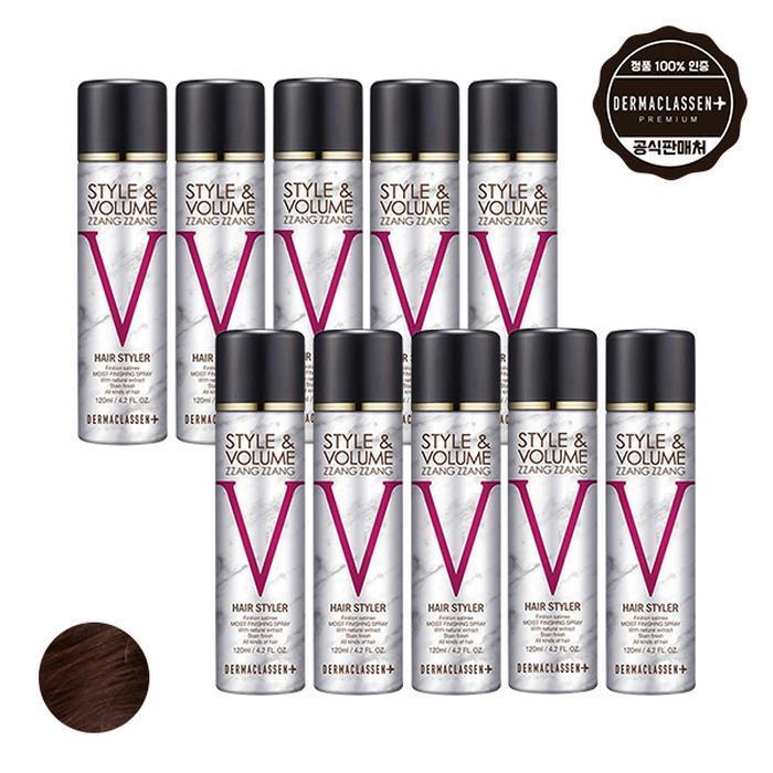 Dermaclease Style&Volume Jjangjjang Black Hair Soup Natural Brown 120ml x10 (12378813)
