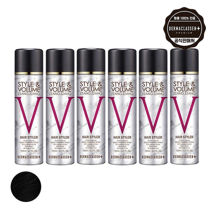 Dermaclena Style&Volume Jjangjjang Black Hair Sp 120ml x6 (12378822)