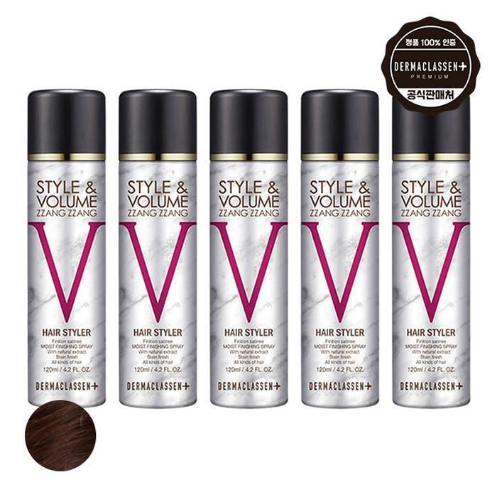 Dermaclease Style&Volume Jjjangjjang Black Hair Soup Natural Brown 120ml x5 (12378846)