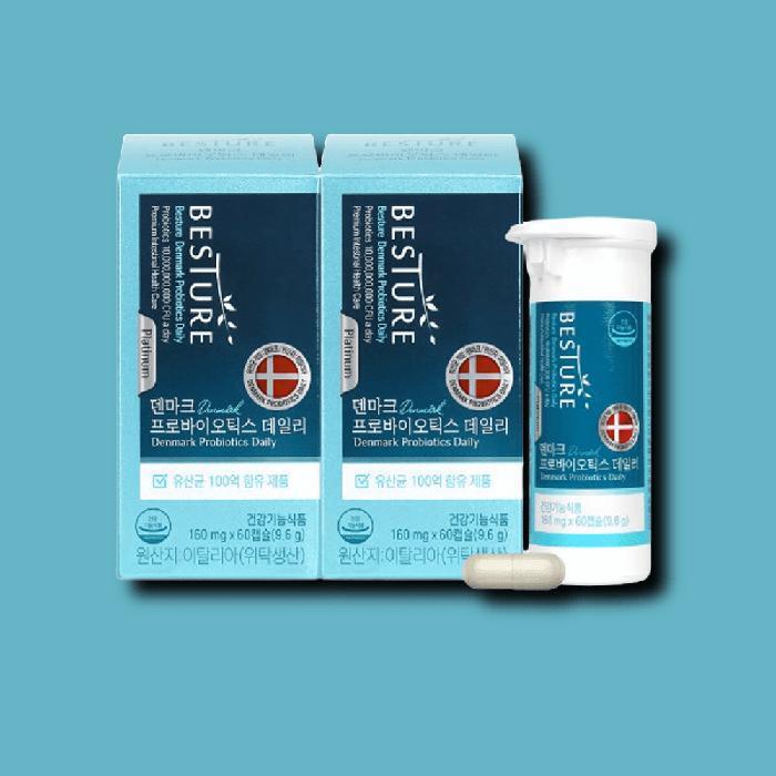 Danish probiotics Lactobacillus Probiotics Daily 2 boxes 4 months 100 billion (30329730)
