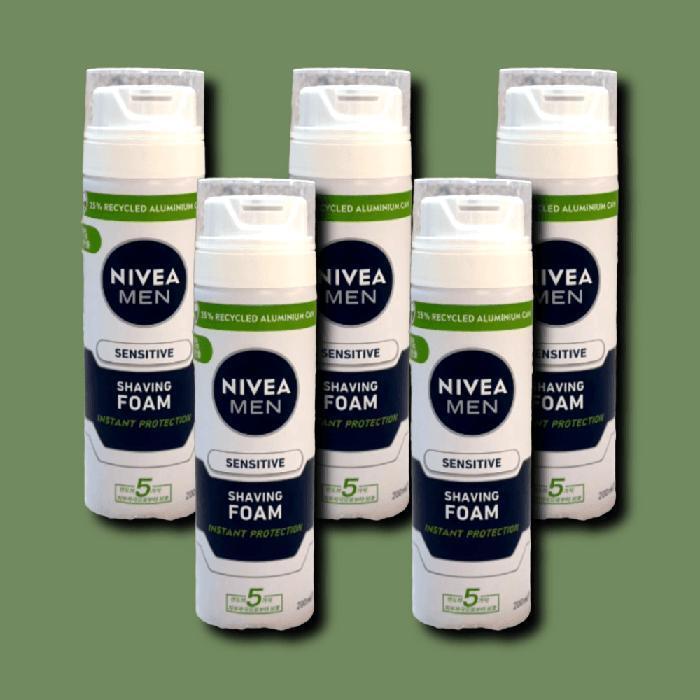 Neova Men Sensitive Shaving Foam 200ml x 5