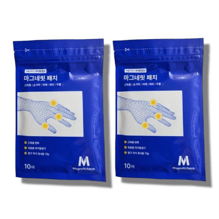 Other Magnapfit Patch for Muscle Pain, Fingers, Wrist, Shoulder,腰痛,膝盖,2 Packs of 10 Pieces Each (486