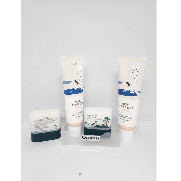 Roundlab Self-Made Oak Hydrating Sun Cream 50ml x2 + Pine Healing Stick 10g x2 Korean Beauty Skincar