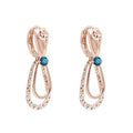 Clavedj 14K Gold 0.13ctw Topaz Earrings Bluea Costco Kowashop2605 (50089276)