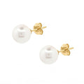 Claved J 18K Gold 8mm Akoya Pearl Earrings Costco Kowa Shop 2605 (50091180)
