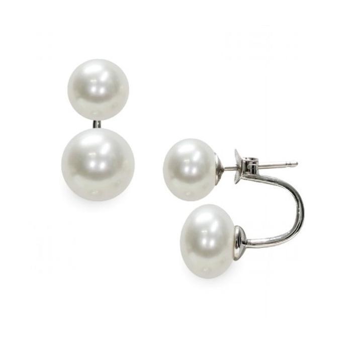 Most 12 Double Pearl Silver Earrings Costco Kowa Shop 2605 (50101379)