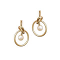 MOST12 Pearl 14K Gold Earrings Costco Kowashop2605 (50101552)