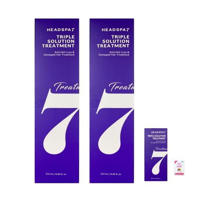 Headspa7 Season 5 Triple Solution Treatment 315ml x 2 + 50ml 1 Foaming Cleanser (3ml)