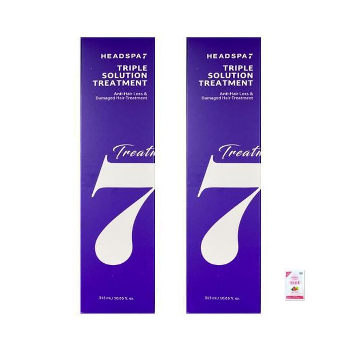 Headspa7 Season5 Triple Solution Treatment 7oz x2 + Foam Cleanser (3ml)