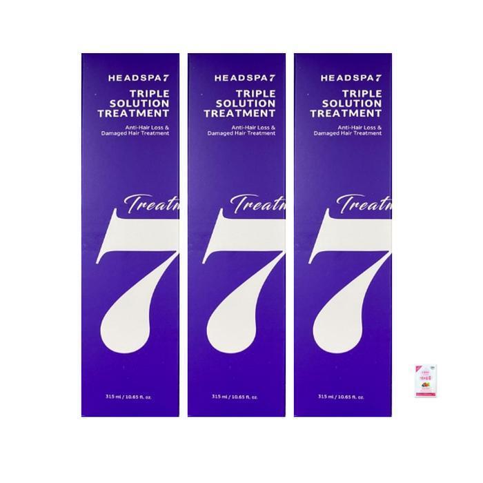Headspa7 Season 5 Triple Solution Treatment 315ml x 3 + Foam Cleanser (3ml)
