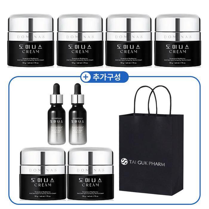 Dominator Crème Season 4 Polydatin Spot Whitening Cream 50g 6 units + Toning Ampoule 2 spots 4th gen