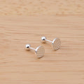 DiZaxo Women's Daily Accessory Cutting Round Piercing