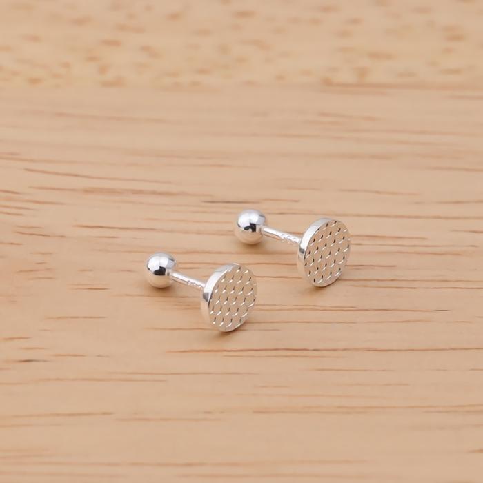 DiZaxo Women's Daily Accessory Cutting Round Piercing