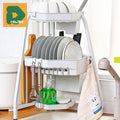 Tree 3-tier dish drying rack multi-purpose sink ware utensil organizer (13908470)