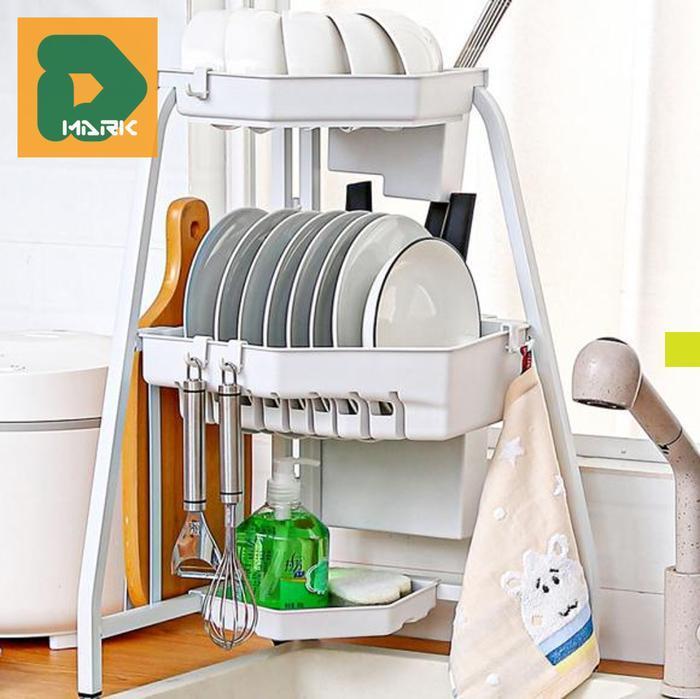 Tree 3-tier dish drying rack multi-purpose sink ware utensil organizer (13908470)