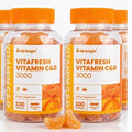 EnzjetOrigin Vitafresh Vitamin CnD 3000mg x 100 x 4 for maintaining and supporting bone formation an