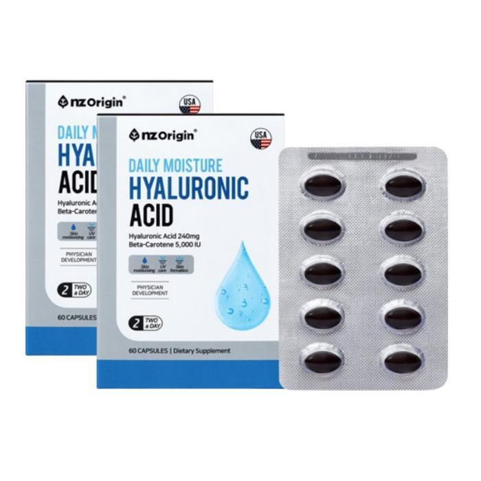 NeoGel Origin Eating Hyaluronic Acid Capsules High Concentration Hyaluronic Acid 240mg Tablets x 2 B
