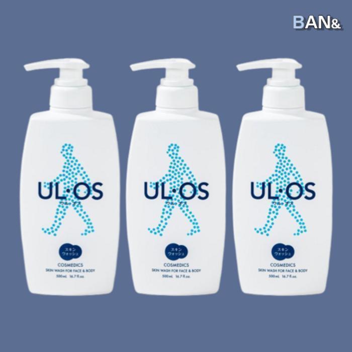 Woorus Men's Body Cleanser Skin Wash 500ml x 3