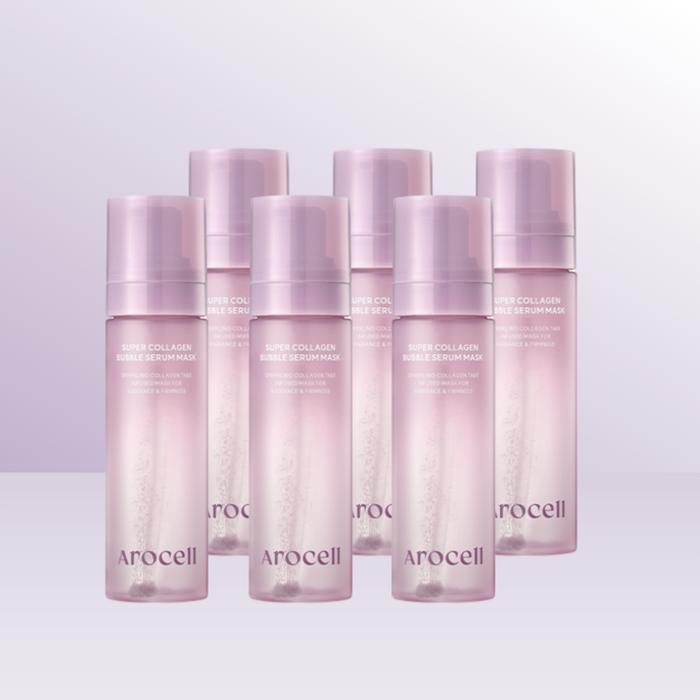 Arocell Super Collagen Bubble Serum Mask 90ml x 6 / iuy (48794657)