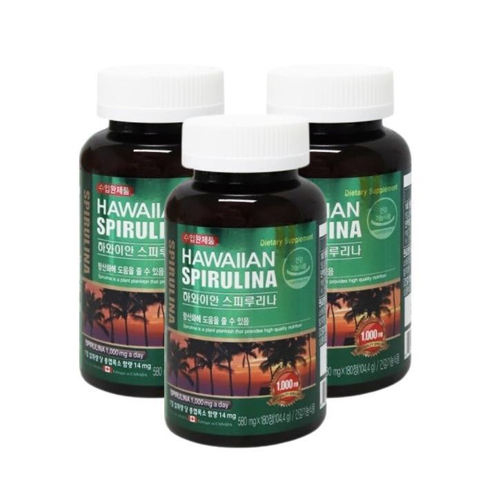 SWWellness Hawaiian Spirulina Spiriruna Spiruna Spirulina 60 capsules X 3 pieces (50213258)