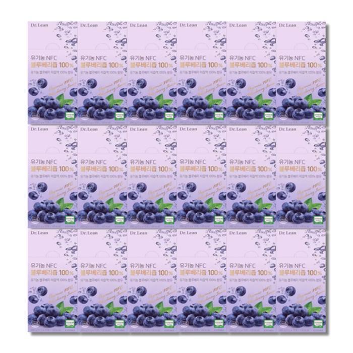Doctorrin Organic NFC Blueberry Juice 100% 20g 10 pouches 18 boxes