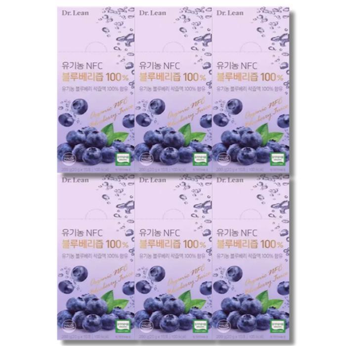 HealthNation DoctorLin Organic NFC Blueberry Juice 100 20g 10 pouches 6 boxes (49189900)