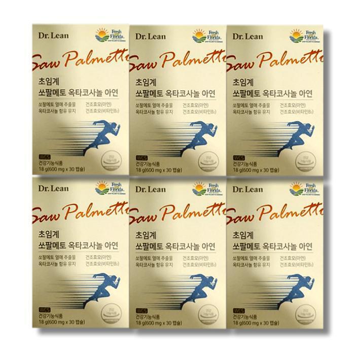 Doctor Lin's Initial Critical SawPalmetto Octacosanol Zinc 600mg 30 Capsules 6 Boxes