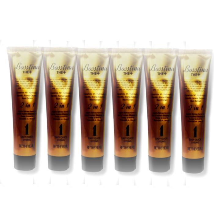 BeautyNara BosTina DoublePlus Hair Dye Black 110ml 6pcs (38769576)
