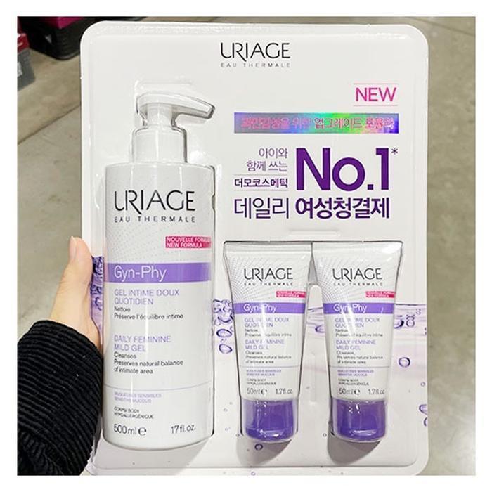 ALBITE URIAGE GEL CLEANSER FOR FEMALE SKIN NEW 500ML + 50ML X 2 53658 (29526078)