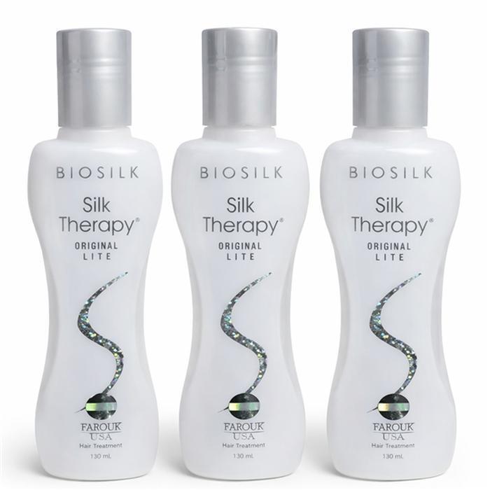 Wellbeing Warehouse Silk Therapy Original Light Damaged Hair Repair Essence Oil 130ml x 3 (46340932)
