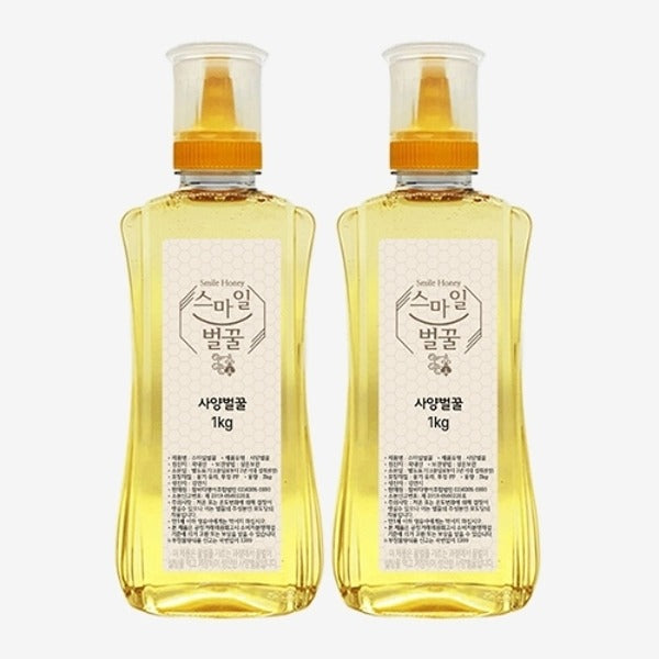 W Shopping [Smile Honey] Sugar-fed Honey 1kg (Tube Type) x 2 23908870712825