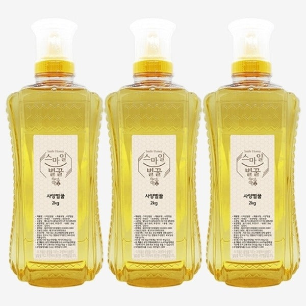 W Shopping [Smile Honey] Sugar-fed Honey 2kg (Tube Type) x 3 23908875712825