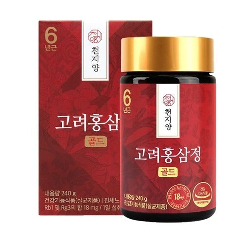 Cheonjiyang][T] Cheonjiyang 6-Year-Old Korean Red Ginseng Extract Gold 240g x 1 pack 712854