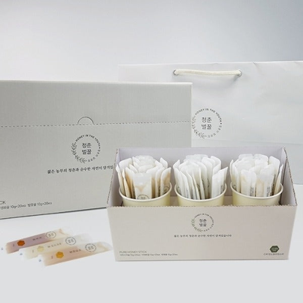 W Shopping [Saedam] Flower Honey Stick Set No. 2 (10g x 60 pieces/Acacia Wildflower Balm) 2399430271
