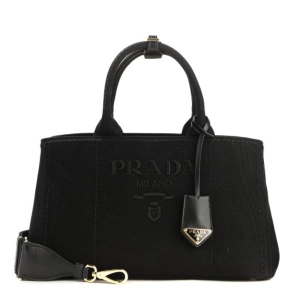 Prada 26SS Women Canvas Tote Bag (1BG554 2CYA F0002)
